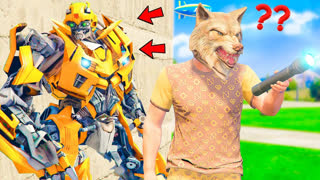 GTA 5 - Я НАШЁЛ ДВУХ ТРАНСФОРМЕРОВ  ! ПОЙМАЛ БАМБЛБИ ! - ПРЯЧЬ И ИЩИ В ГТА 5 ОНЛАЙН