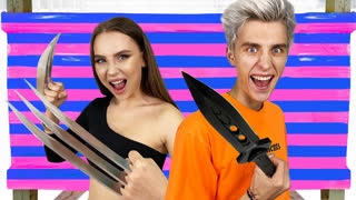 a4 - ЭКСТРЕМАЛЬНЫЙ Мальчик vs Девочка 100 СЛОЕВ Челлендж !